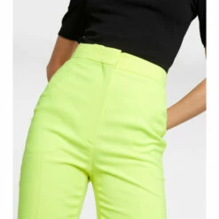 Alexander McQueen High-waisted Straight Wool-blend Pants -Alexander McQueen Sales Store unnamed file 2168