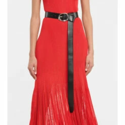 Alexander McQueen Molten Leather Belt