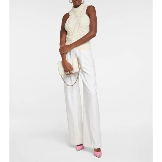 Alexander McQueen Punk Buckled Leather Mules 1 Alexander McQueen Punk Buckled Leather Mules