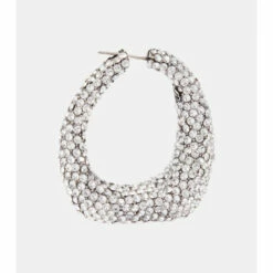 Alexander McQueen Crystal-embellished Hoop Earrings