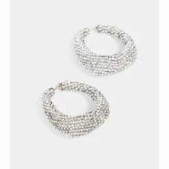 Alexander McQueen Crystal-embellished Hoop Earrings -Alexander McQueen Sales Store unnamed file 2190