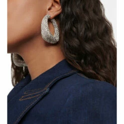 Alexander McQueen Crystal-embellished Hoop Earrings -Alexander McQueen Sales Store unnamed file 2192