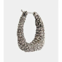 Alexander McQueen Molten Embellished Hoop Earrings 7 Alexander McQueen Molten Embellished Hoop Earrings -Alexander McQueen Sales Store unnamed file 2196