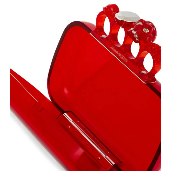 Alexander McQueen Four Ring Embellished Clutch 2 Alexander McQueen Four Ring Embellished Clutch - Image 2