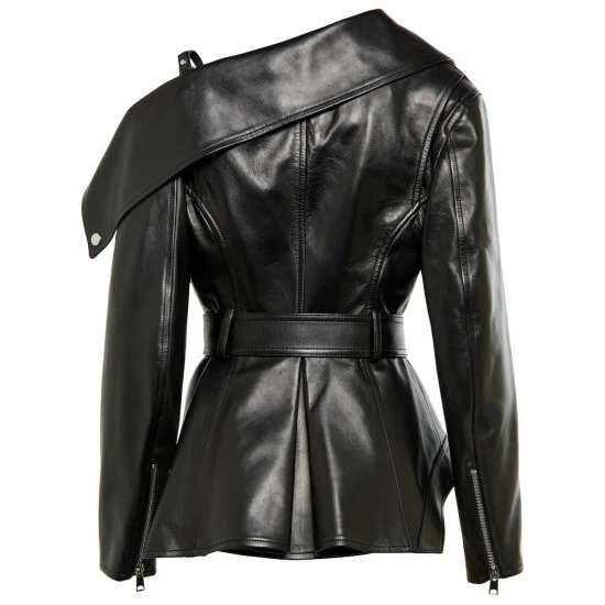 Alexander McQueen Leather Biker Jacket 1 Alexander McQueen Leather Biker Jacket
