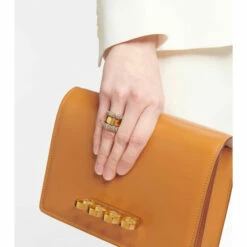 Alexander McQueen Crystal-embellished Stacked Ring