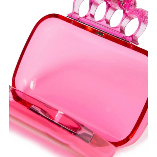 Alexander McQueen Four Ring Embellished Clutch 1 Alexander McQueen Four Ring Embellished Clutch