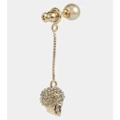 Alexander McQueen Skull Embellished Drop Earrings -Alexander McQueen Sales Store unnamed file 2339