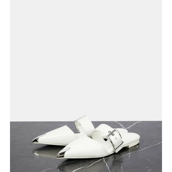 Alexander McQueen Punk Leather Mules 4 Alexander McQueen Punk Leather Mules - Image 4
