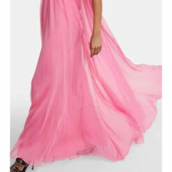 Alexander McQueen Silk Chiffon Gown -Alexander McQueen Sales Store unnamed file 243