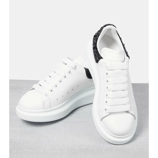 Alexander McQueen Embellished Leather Sneakers 5 Alexander McQueen Embellished Leather Sneakers - Image 5