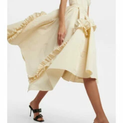 Alexander McQueen Ruffled Faille Gown -Alexander McQueen Sales Store unnamed file 328