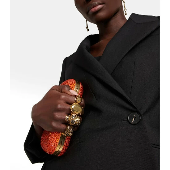 Alexander McQueen Skull Leather Clutch 1 Alexander McQueen Skull Leather Clutch