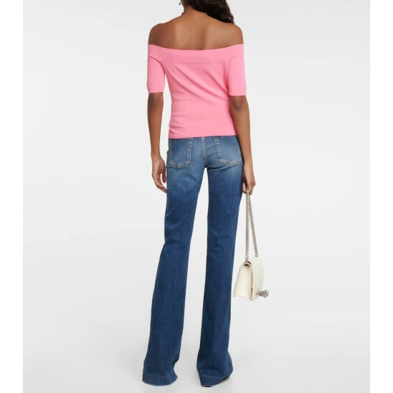 Alexander McQueen Off-the-shoulder Knit Top 2 Alexander McQueen Off-the-shoulder Knit Top - Image 2