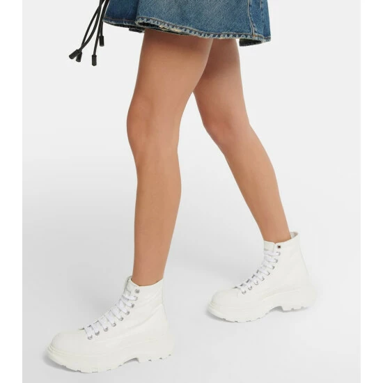 Alexander McQueen Tread Slick Canvas Boots 3 Alexander McQueen Tread Slick Canvas Boots - Image 3