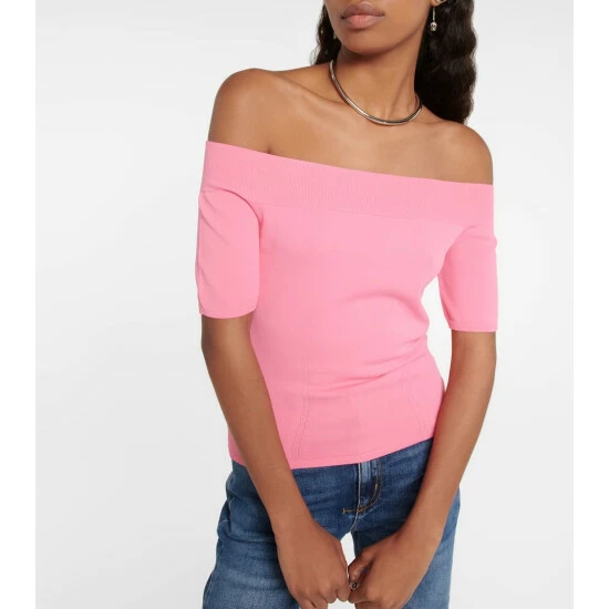 Alexander McQueen Off-the-shoulder Knit Top 3 Alexander McQueen Off-the-shoulder Knit Top - Image 3