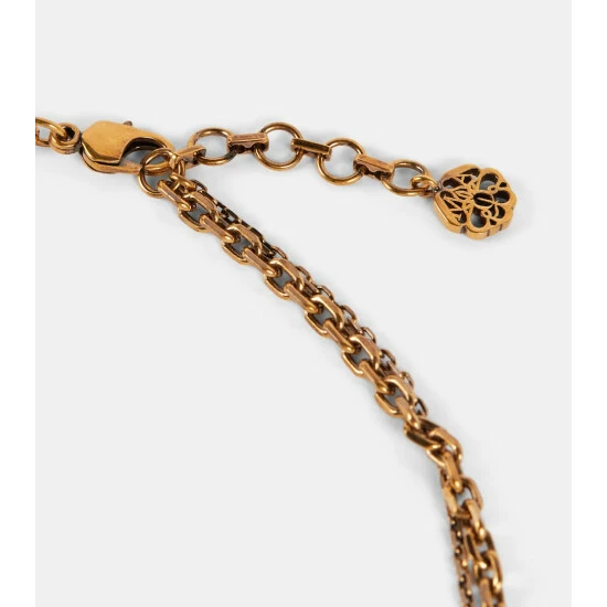 Alexander McQueen Faux Pearl Skull Necklace 1 Alexander McQueen Faux Pearl Skull Necklace