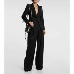 Alexander McQueen Embellished Wool Blazer