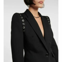 Alexander McQueen Embellished Wool Blazer -Alexander McQueen Sales Store unnamed file 355