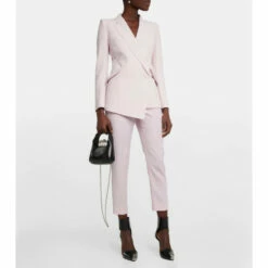 Alexander McQueen High-waist Virgin Wool Pants