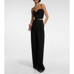 Alexander McQueen Crêpe Corset Bralette