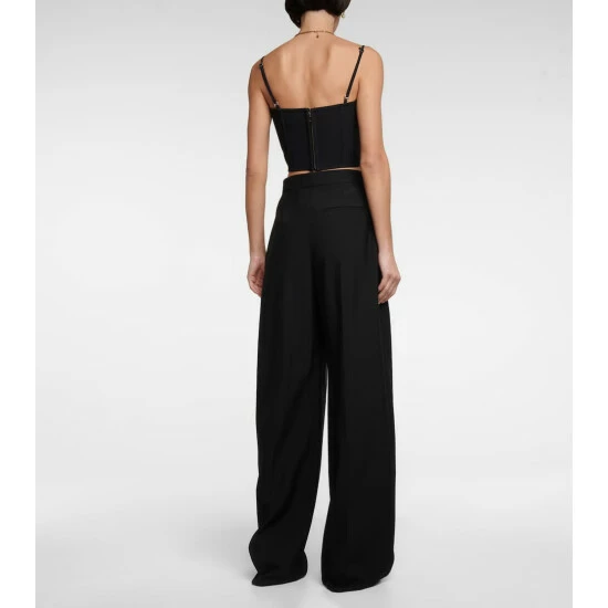 Alexander McQueen Crêpe Corset Bralette 2 Alexander McQueen Crêpe Corset Bralette - Image 2