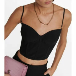 Alexander McQueen Crêpe Corset Bralette 5 Alexander McQueen Crêpe Corset Bralette -Alexander McQueen Sales Store unnamed file 386