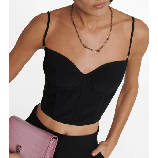 Alexander McQueen Crêpe Corset Bralette 3 Alexander McQueen Crêpe Corset Bralette - Image 3