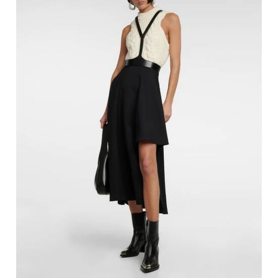 Alexander McQueen Wool Midi Skirt 1 Alexander McQueen Wool Midi Skirt