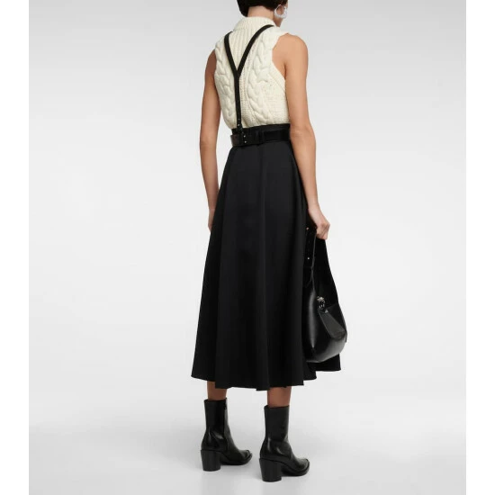 Alexander McQueen Wool Midi Skirt 2 Alexander McQueen Wool Midi Skirt - Image 2