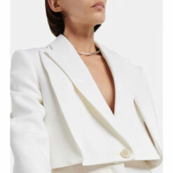 Alexander McQueen Cropped Wool Blazer 8 Alexander McQueen Cropped Wool Blazer -Alexander McQueen Sales Store unnamed file 404