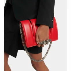 Alexander McQueen The Slash Small Leather Shoulder Bag