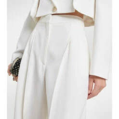 Alexander McQueen Wide-leg Wool Pants -Alexander McQueen Sales Store unnamed file 433