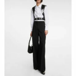 Alexander McQueen Wool Wide-leg Pants