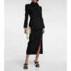 Alexander McQueen High-waist Virgin Wool Midi Skirt