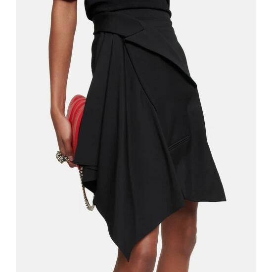 Alexander McQueen Deconstructed Wool Miniskirt 4 Alexander McQueen Deconstructed Wool Miniskirt - Image 4