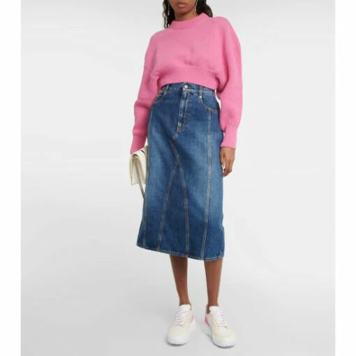 Alexander McQueen Oversized Cropped Wool Sweater 3 Alexander McQueen Oversized Cropped Wool Sweater -Alexander McQueen Sales Store unnamed file 492