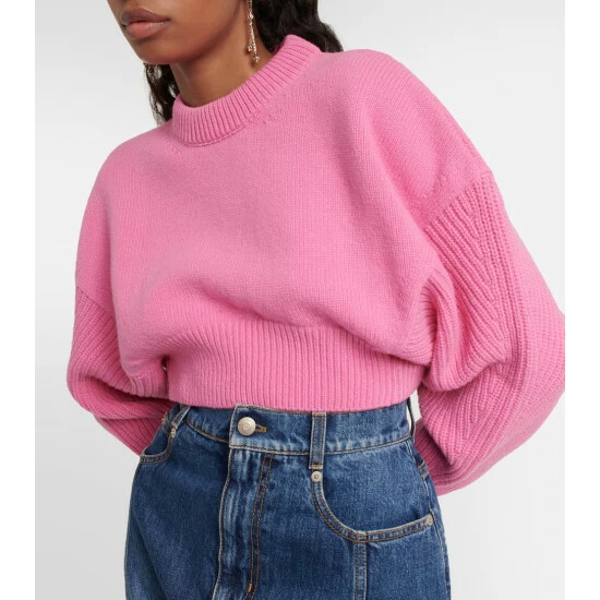 Alexander McQueen Oversized Cropped Wool Sweater 3 Alexander McQueen Oversized Cropped Wool Sweater - Image 3