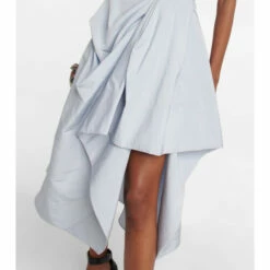 Alexander McQueen Draped Midi Dress -Alexander McQueen Sales Store unnamed file 560