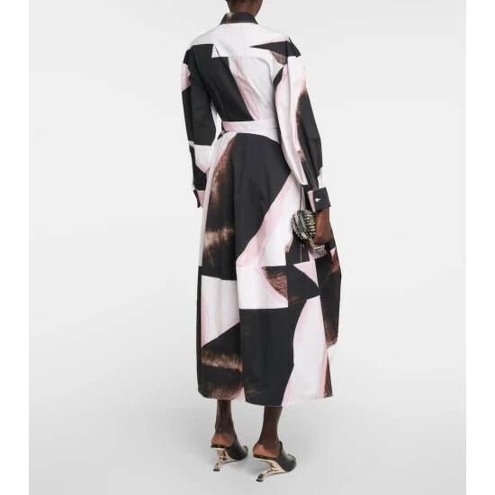 Alexander McQueen Printed Cotton Shirt Dress 2 Alexander McQueen Printed Cotton Shirt Dress - Image 2