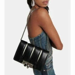 Alexander McQueen The Slash Leather Shoulder Bag