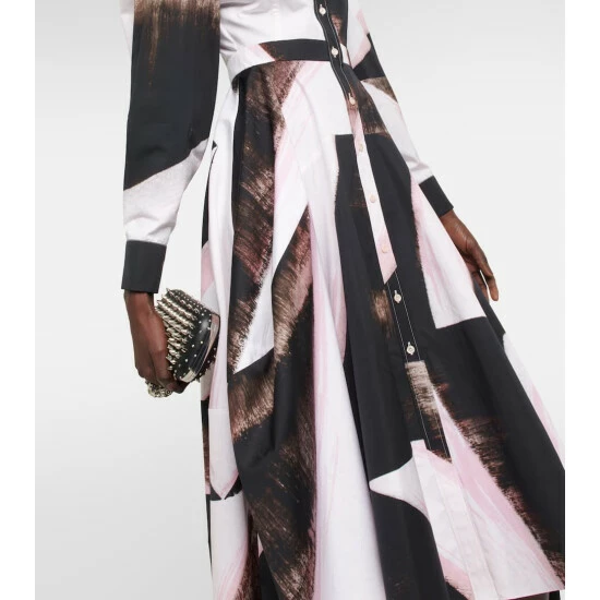 Alexander McQueen Printed Cotton Shirt Dress 4 Alexander McQueen Printed Cotton Shirt Dress - Image 4