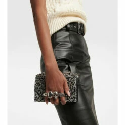 Alexander McQueen Jewelled Satchel Mini Embellished Crossbody Bag