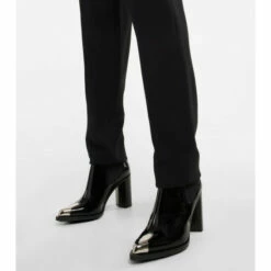 Alexander McQueen Punk Patent Leather Ankle Boots 7 Alexander McQueen Punk Patent Leather Ankle Boots -Alexander McQueen Sales Store unnamed file 616