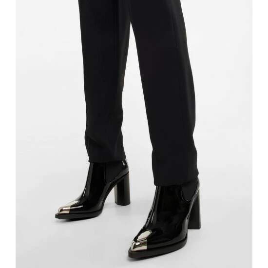 Alexander McQueen Punk Patent Leather Ankle Boots 3 Alexander McQueen Punk Patent Leather Ankle Boots - Image 3