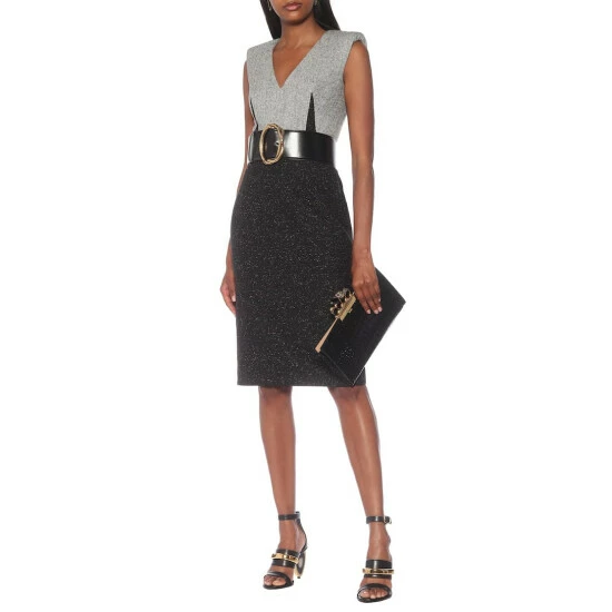 Alexander McQueen Four Ring Small Croc-effect Leather Clutch 4 Alexander McQueen Four Ring Small Croc-effect Leather Clutch - Image 4