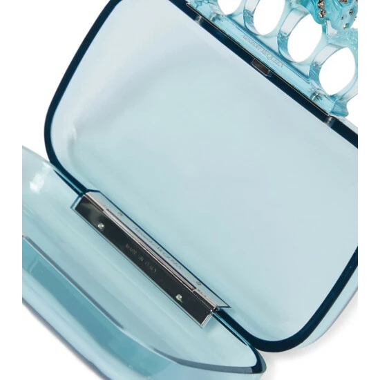 Alexander McQueen Four Ring Embellished Clutch 2 Alexander McQueen Four Ring Embellished Clutch - Image 2