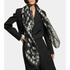 Alexander McQueen Printed Silk Scarf