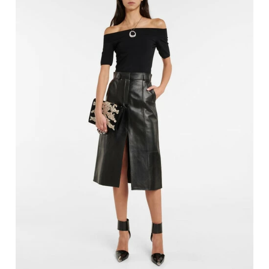 Alexander McQueen Four Ring Small Embellished Clutch 4 Alexander McQueen Four Ring Small Embellished Clutch - Image 4