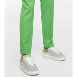 Alexander McQueen Embellished Leather Sneakers -Alexander McQueen Sales Store unnamed file 689